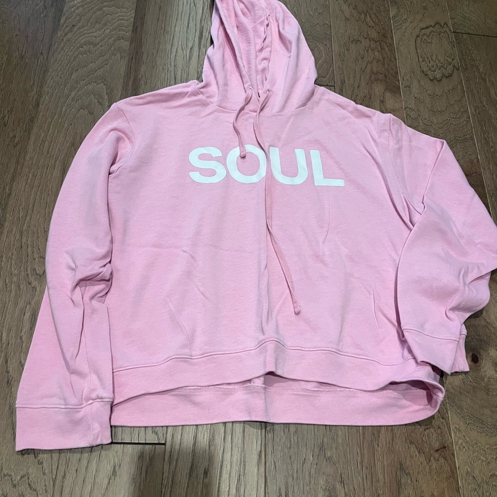 Sundry Pink 'SOUL' Pullover Hoodie